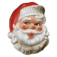 Image 1 of Large Vintage Styrofoam Santa