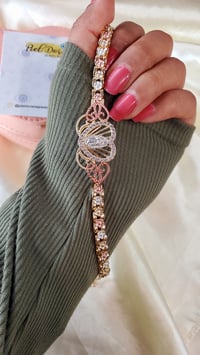 Image 3 of Tri-Tone  Heart Virgencita Esclava Bracelet 