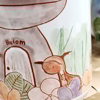 Image 3 of 15oz Coffee Mug Kepuha Ko'ko & Carabao Abbok Spring Summer Cottage Illustration