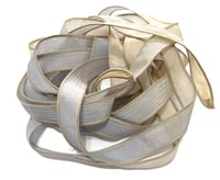 Image 2 of 1PC. REFLECTION 42" hand dyed wrist wrap bracelet silk ribbon//Yoga wrist wrap bracelet ribbon