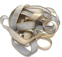 Image 6 of 1PC. REFLECTION 42" hand dyed wrist wrap bracelet silk ribbon//Yoga wrist wrap bracelet ribbon