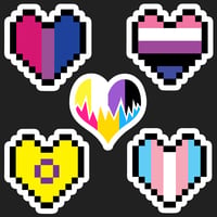 Pride Heart Sticker Collection