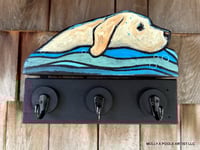 Medium Yellow Lab Waverunner Hook Rack