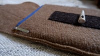 Image 4 of Moorit and Harting Black Felt Book/Kindle Sleeve - ‘Antler’