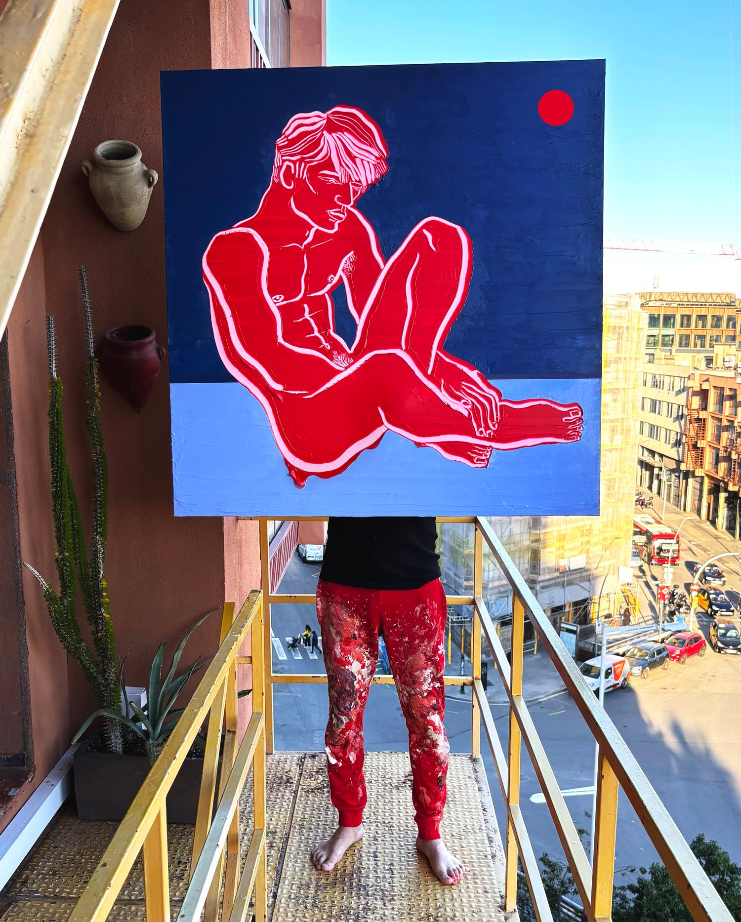 CHICO ROJO original painting