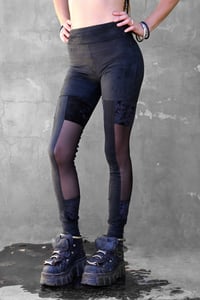 Image 2 of TSURARA LEGGINGS | SUEDINE & TULLE VERSION