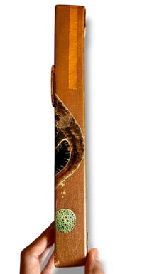 Image 3 of CopperHead - Copper Chromatic - Original Mixed Media Collage - Copper Collage 