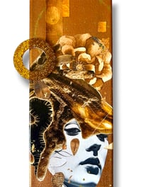 Image 5 of CopperHead - Copper Chromatic - Original Mixed Media Collage - Copper Collage 