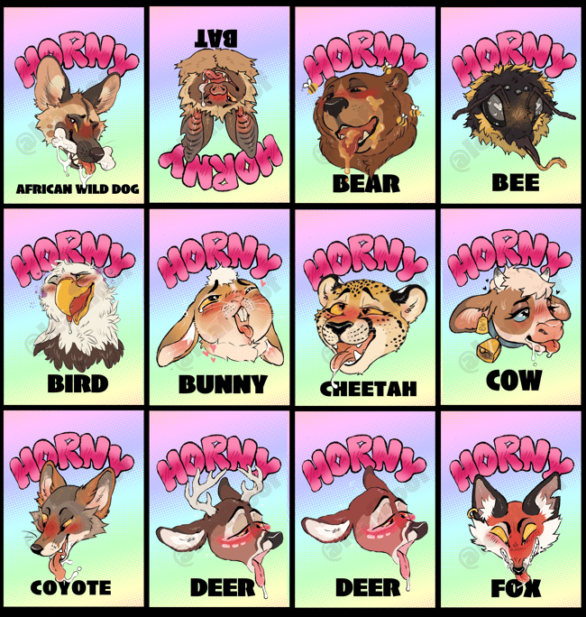 "Horny" Species Badges 