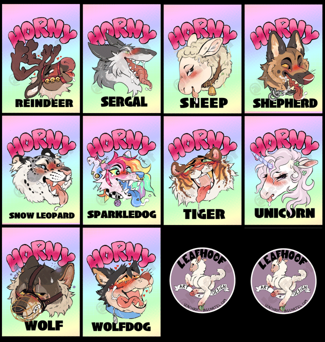 "Horny" Species Badges 