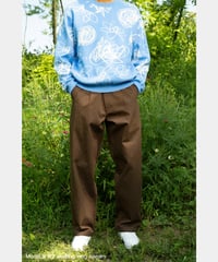 Image 3 of QUASI_WARREN PLEATED TROUSER :::CHOCOLATE:::