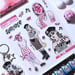 Image of Pinku & Spikes sticker sheet (kiss cut)