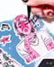Image of Pinku & Spikes sticker sheet (kiss cut)