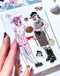 Image 4 of Pinku & Spikes sticker sheet (kiss cut)