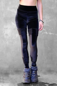 Image 1 of TSURARA LEGGINGS | VELVET & LYCRA VERSION
