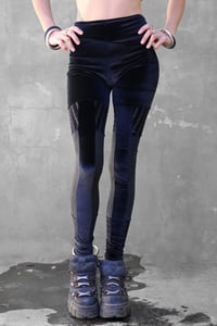 Image 1 of TSURARA LEGGINGS | VELVET & STRIPPED VELVET VERSION