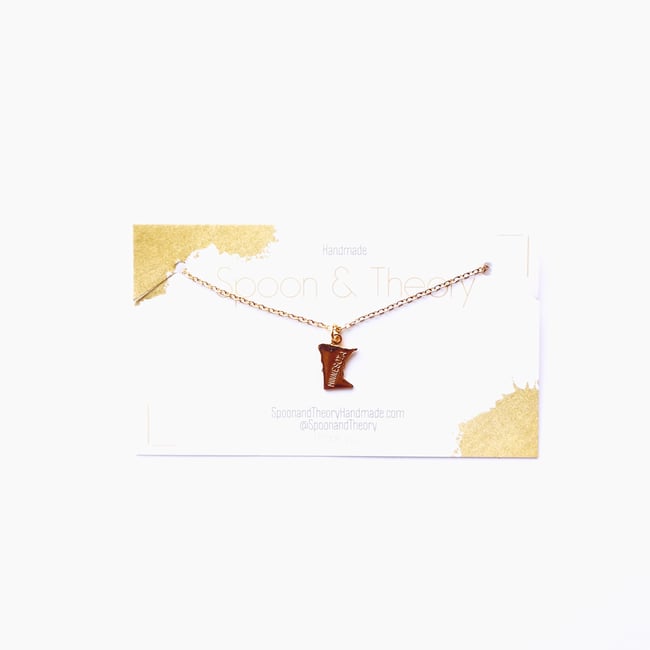 Minnesota State Necklace 