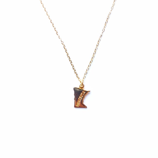 Minnesota State Necklace 