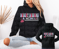 Custom hoodie front and back