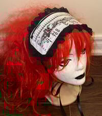 Image 2 of angel autopsy medical headdress (white x black)