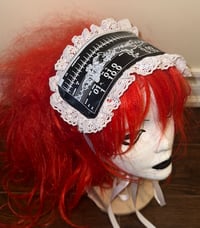 Image 2 of angel autopsy medical headdress (black x white)