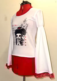 Image 2 of angel autopsy cutsew (white x red)
