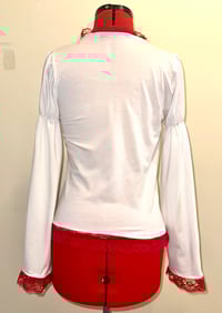 Image 5 of angel autopsy cutsew (white x red)