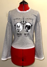 Image 1 of angel autopsy cutsew (grey x white)