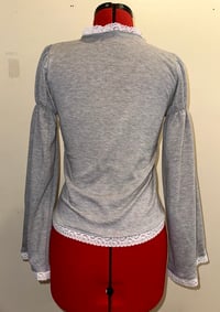 Image 5 of angel autopsy cutsew (grey x white)