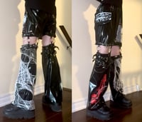 Image 7 of angel autopsy black PVC bondage pants