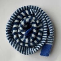 Navy + White Stripey Scarf