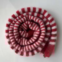 Red + White Stripey Scarf