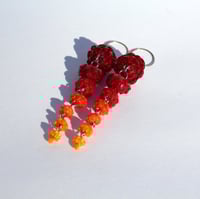 Image 2 of Hanging Floral Gradient earrings (autumn)