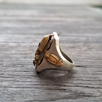 Image 2 of OOAK Jolly Roger Skull Ring, c. 1940s