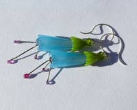 Image 3 of Conical Hanging Flower earrings