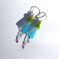 Image 2 of Conical Hanging Flower earrings
