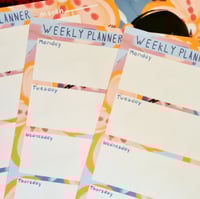 Image 4 of Weekly Planner Sheets Gift Set Illustration Chamorrita Girl Warm Fall Winter Theme