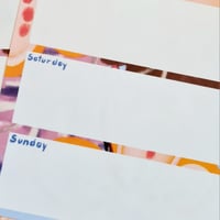 Image 5 of Weekly Planner Sheets Gift Set Illustration Chamorrita Girl Warm Fall Winter Theme