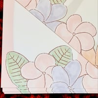 Image 4 of Daily Weekly Planner Sheets Gift Set Tropical Floral Plumeria Flowers