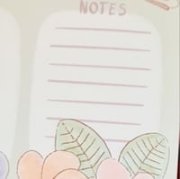 Image 5 of Daily Weekly Planner Sheets Gift Set Tropical Floral Plumeria Flowers