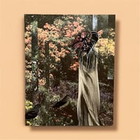 A Haunted Forest - OOAK Collage - Vintage Collage - Spooky Art - Original Art 