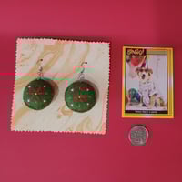 Image 3 of Semi-magical red flower earrings