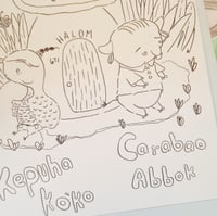 Image 5 of Letter Writing Stationery Coloring Pages Set Storybook Inspired Kepuha Ko'ko Carabao Abbok 