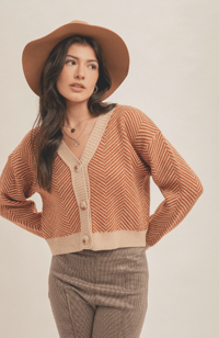 Image 1 of Chevron Cardigan