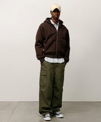 Image 3 of STUSSY_BONDED SHERPA HOODIE :::BROWN:::