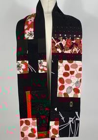 Image 2 of Red and Black Flight Scarf