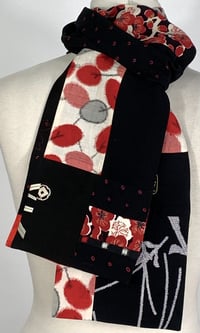 Image 3 of Red and Black Flight Scarf