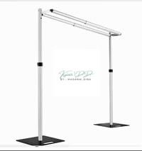 Image 1 of Double Backdrop Stand Heavy Duty,10x10ft Double Crossbar Pipe and Drape Stand,