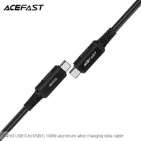 Image 2 of Acefast USB-C to USB-C 100W Aluminum Alloy Charging Data Cable