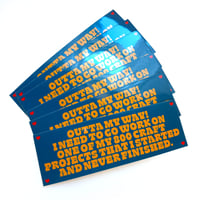 Image 3 of Unfinished Craft Projects Sticker